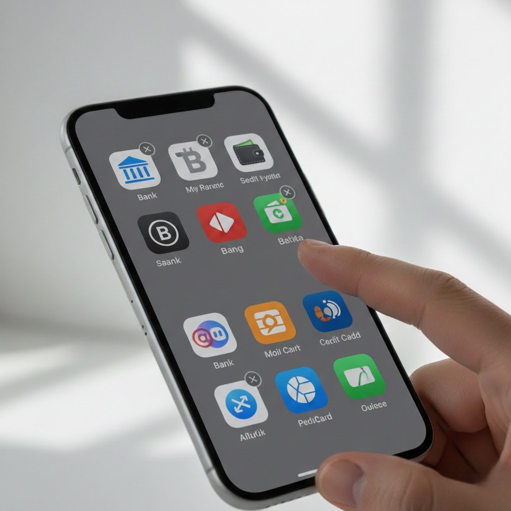 Uso de aplicaciones bancarias en un dispositivo m&oacute;vil