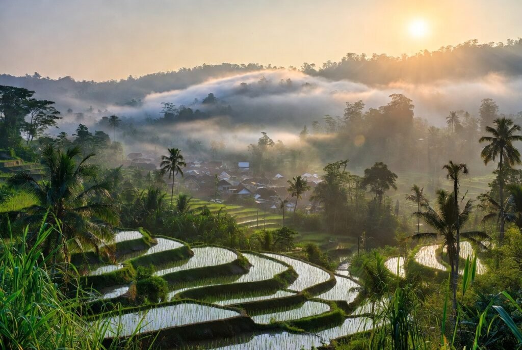 Naturaleza exuberante de Indonesia