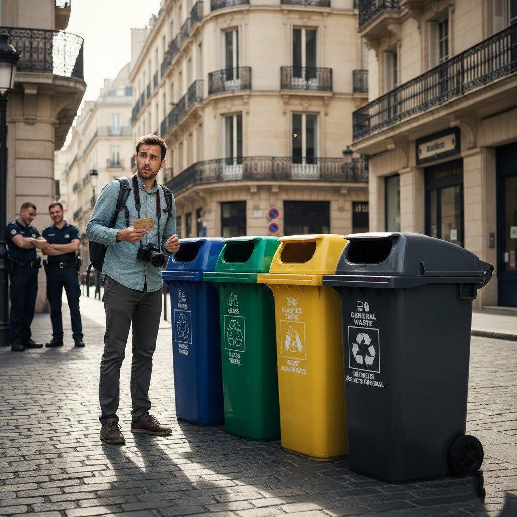 Tirar basura o reciclaje incorrecto