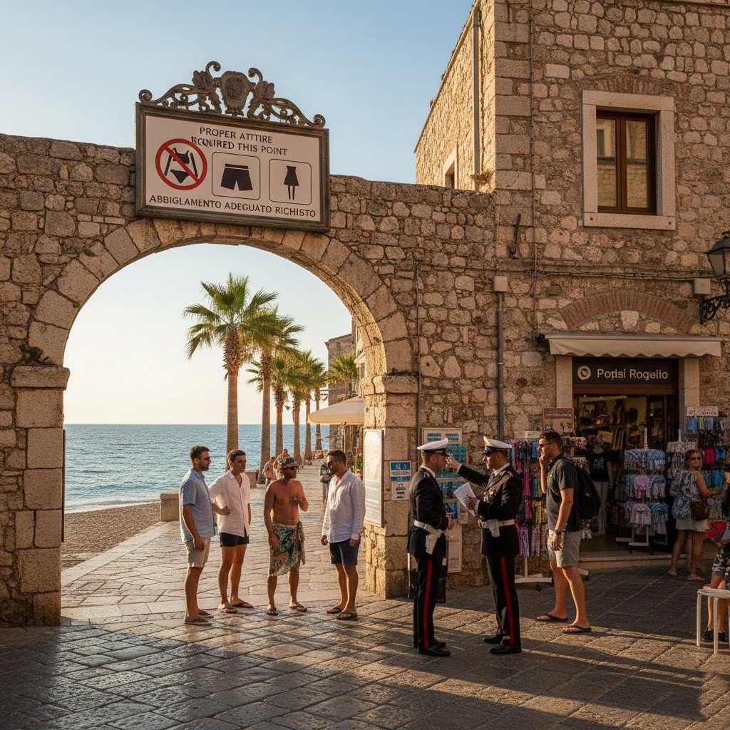 Caminar en bañador por la ciudad