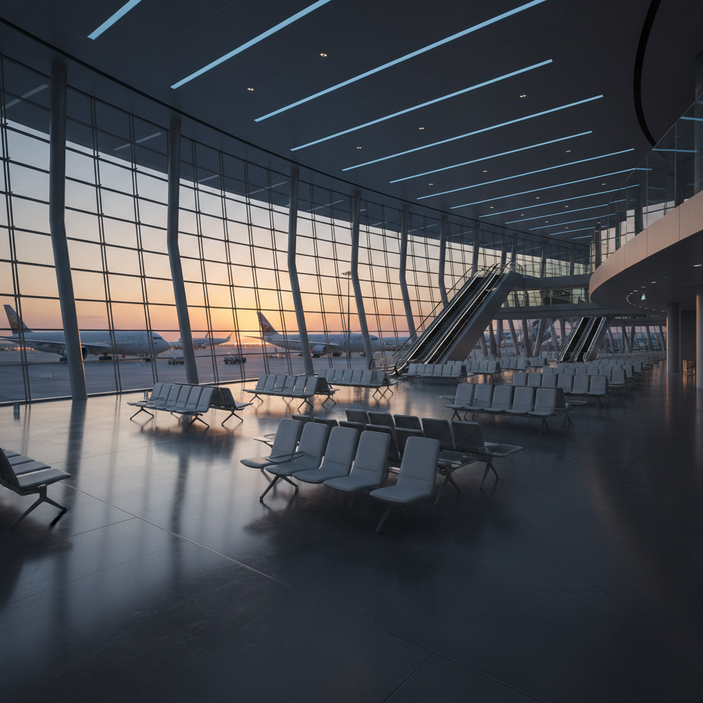 Aeropuerto abarrotado con retrasos