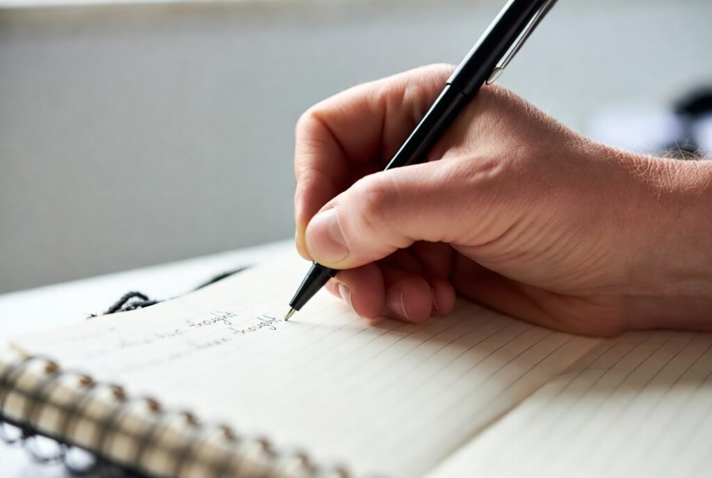 Escribir las cosas en papel